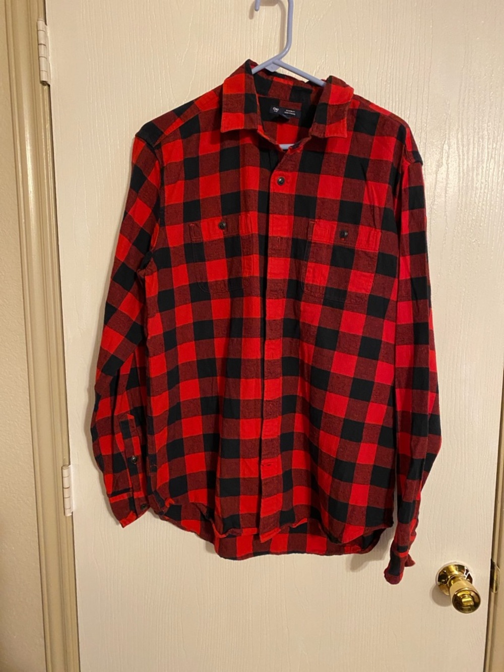 Red and Black Checkered Men's Shirt